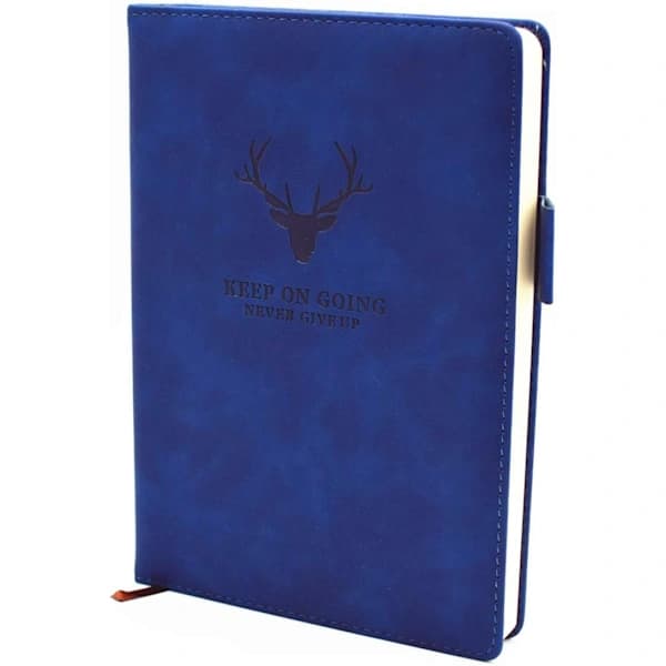 Premium A5 Notatbok - 21x14,5 cm - 360 Sider - Høykvalitets Papir Blå