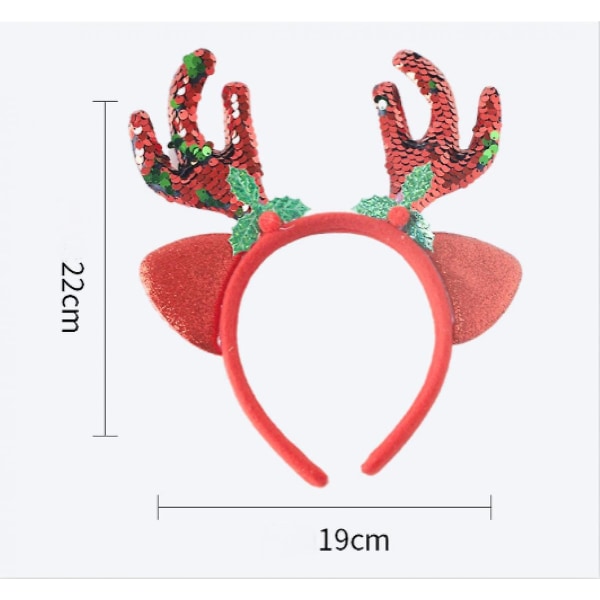 Rennjurs huvudband Brun hjort horn hårband Fjäder hjort huvudband Jul fest huvudband Hår accessoarer för kvinnor Flickor Hår styling