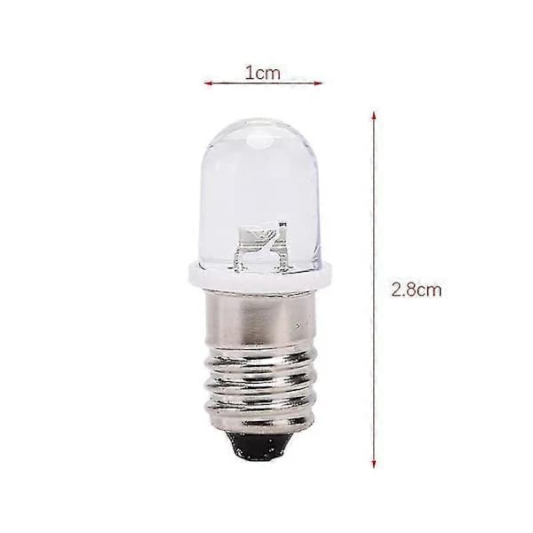 5 kpl E10 LED-lamppu E10 DC 3V 4.5V Instrumenttilamppu E10 Merkkivalo Vanhanajan taskulamppulamppu xi S20241227444