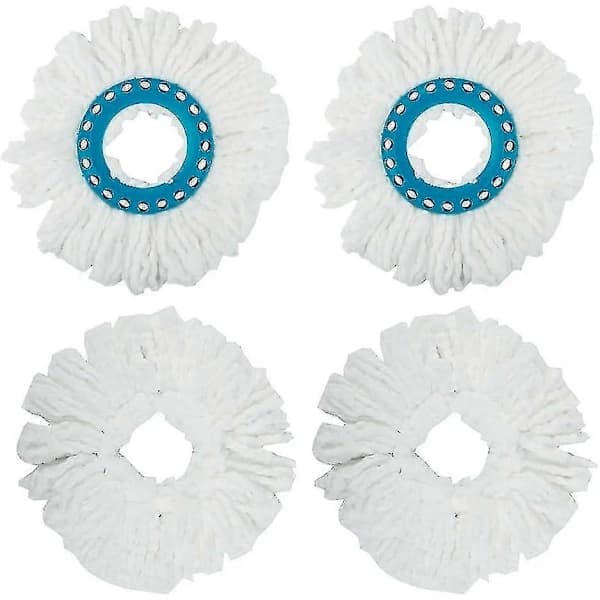 HA~4 stk Erstatningsmoppekluter for Leifheit Clean Disc Mopp