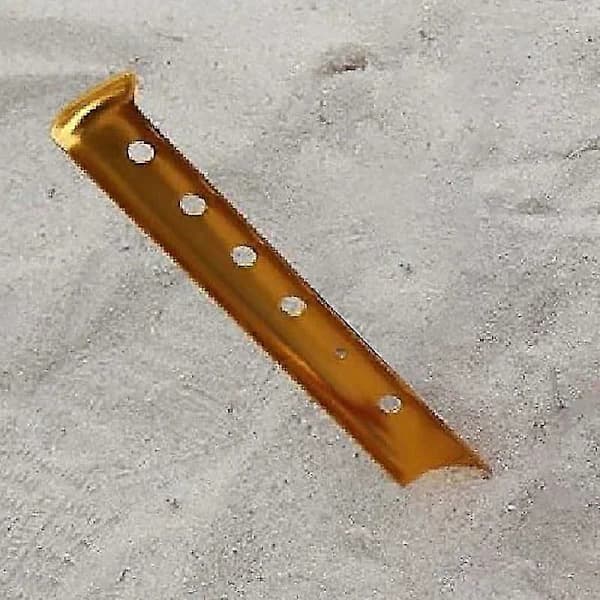 Teltplugger, 6 stk. U-formede snø- og sandankere i aluminiumslegering, lett campingutstyr