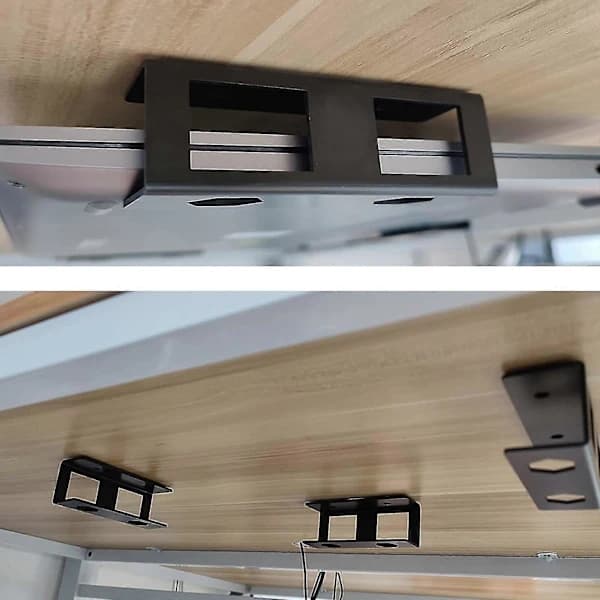 Laptopbeslag under skrivebordet, pladsbesparende holder, notebool-holder, display