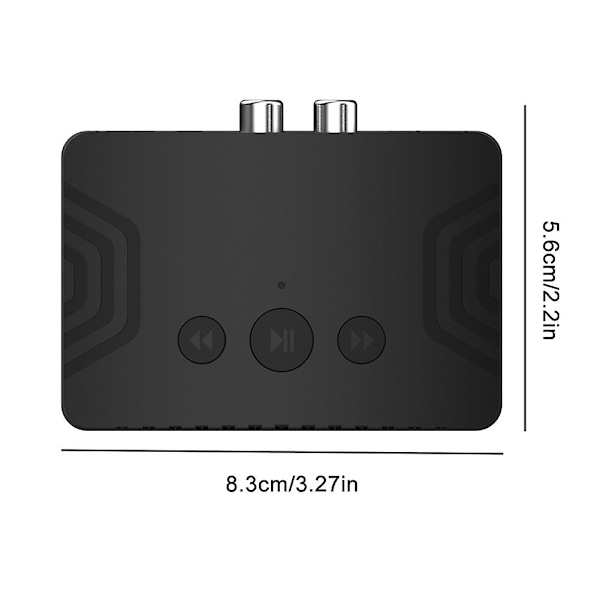 Stereo Musikk Trådløs Lydadapter 3.5mm AUX 2RCA U-Disk Play Hifi Bluetooth 5.3 Sender Mottaker For PC TV Bilhøyttaler Amp