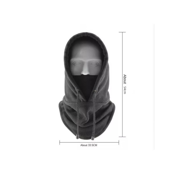 Andningsbar Tactical Thermal Fleece med mask och huva