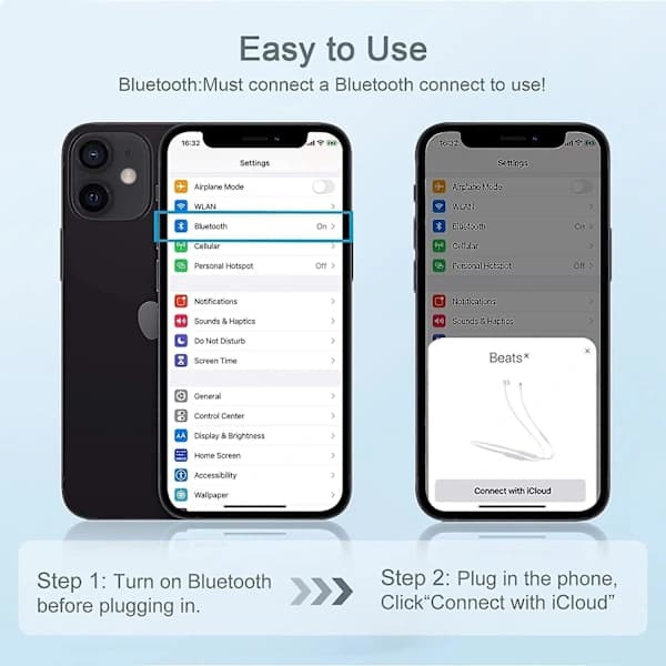 HA-Kablede hodetelefoner for iPhone, kablede hodetelefoner, ørepropper