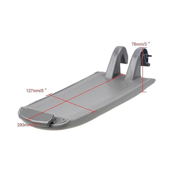 Grå Läder Armstöd Armstöd Center Konsol Box Lock Cover För - A4 B6 B7 2002-2008 8e0864245e