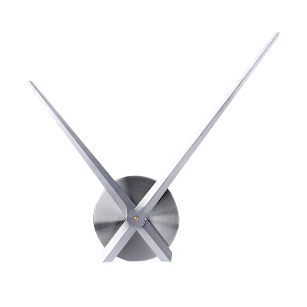 3D-klockvisare, gör-det-själv-urverk med stora visare, väggtillbehör, reservdel, silver