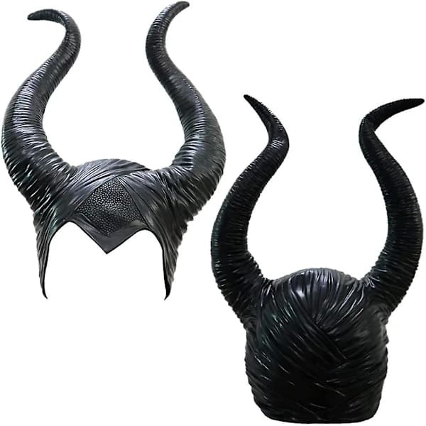 Halloween Maleficent Horn Hovedbøjle Cosplay Sort