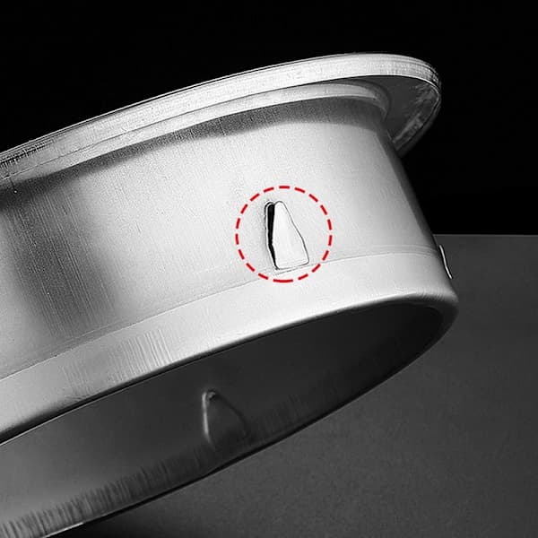HA-75MM 201 Ventilasjonsgitter i rustfritt stål for vegg, utvendig, rund{F5098} 80mm