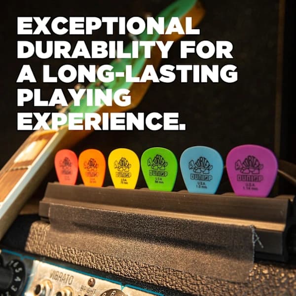 HA-Gitarrplektrum Sköldpaddsmönstrad Delrin Folk Elektrisk Gitarr Strumming Bas Halkfria Jazz Speed Plektrum, 12-pack