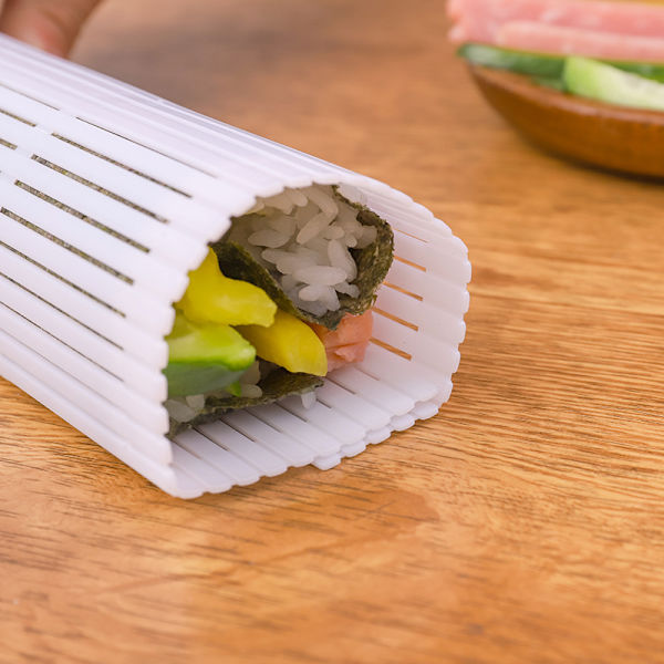 Silikone Sushi Rulle, Nonstick Overflade Sushi Rulle Maker, Plastik Sushi Rulle Måtte til Hjemmekøkken DIY Sushi Tallerken Måtte Vaskbar