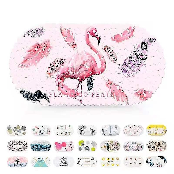 Skridsikker Fodmåtte Flamingo Tryk Gulvmåtte Til Badeværelse Hjem Hotel (69x35cm)