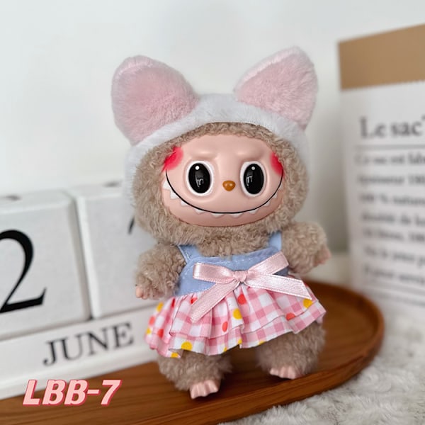 [HH] Labubu Mc Kläder Donald CC Klänning Labubu Kläder Kjolar Kuromi Klänning Docka Labubu Designkläder och Accessoarer 17cm 3