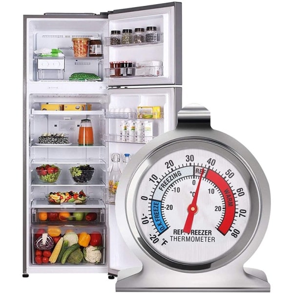 /HA/Kjøleskapstermometer i rustfritt stål Frysetermometer Frysetermometer Frysetermometer Termometer