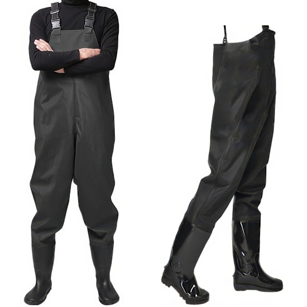 /HH/ Vadarbyxor - Waders til fiskeri Sort Sort 43