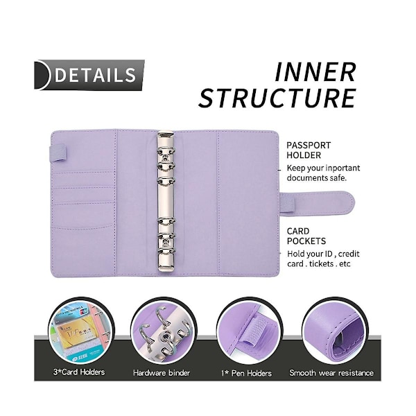 Prickig Journal Kit, A6 Rutnät Journal Lösblad Med, Färgad Penna, Stenciler, För Journal Dagbok