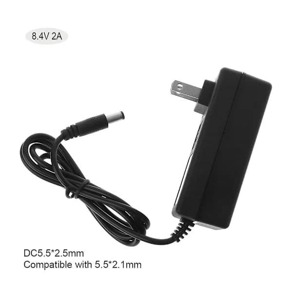 HA-100-240v 8.4v 2a Polymer Litium Batteriladdare Strömadapter Med