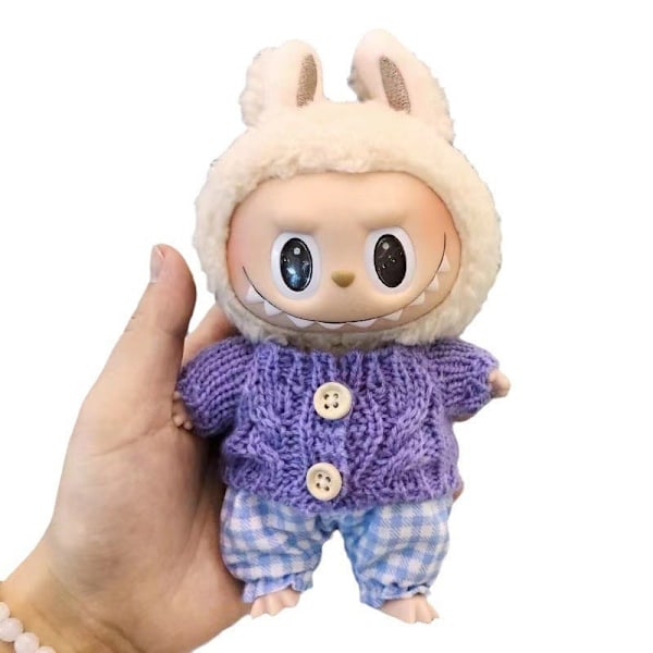 [HH] Kawaii Kläder Outfit Tillbehör för Kpop Labubu Idol Dockor Overall Set Kläder 39