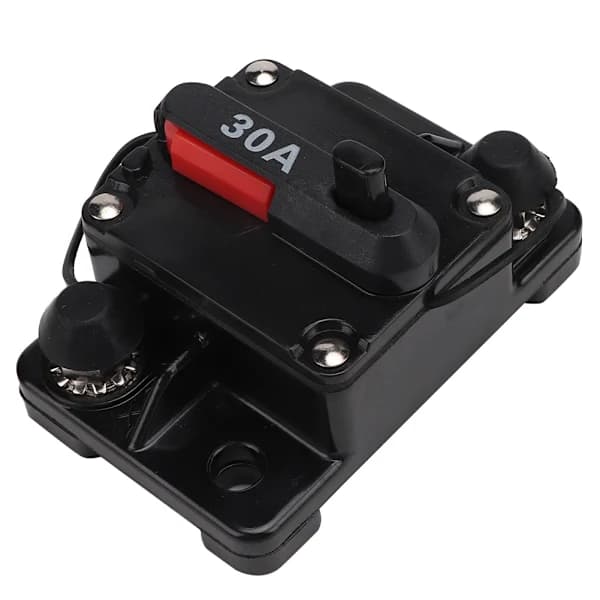 12V 30A/40A/60A Bil Stereo Lyd Genoprettelig Inline Strømafbryder Selvgenoprettende Sikring (30A)