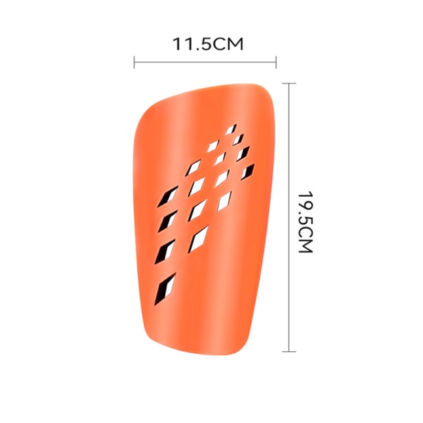 Fotbollsbenskydd - 1 par, 19,5*11,5 cm, plastmaterial, orange