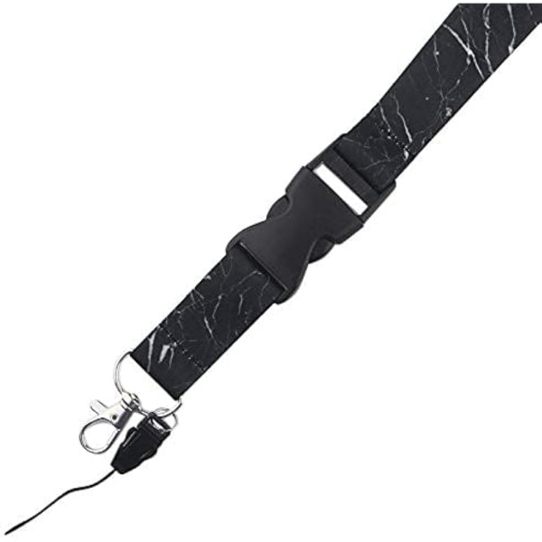 /HA/Lanyard - Nøglesnor med snor - Nøgleholder Sort