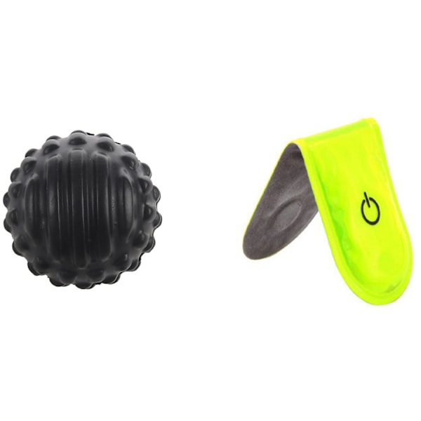 PU-skumbump fascia-boll muskelavslappning fitness massageboll med utomhus sport LED-säkerhetsljus