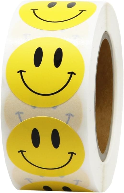 500 stk. klistremerker - Smiley Emoji