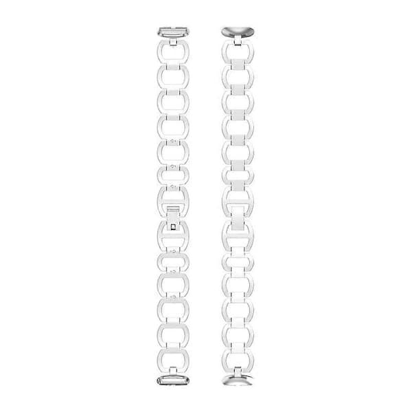 Erstatningsarmbånd i rustfritt stål for Fitbit Luxe/Special Edition - Sølv []