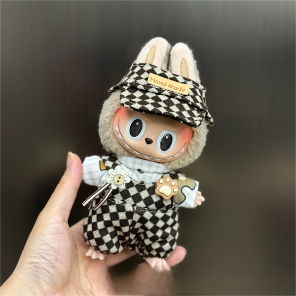 [HH] Endast Kläder 24 Designer 17cm LaBubu Plyschdocka Kläder Anime Söt PVC Figur Docka Overall Kjol Klä upp Kläder 1a 2a 17cm 21