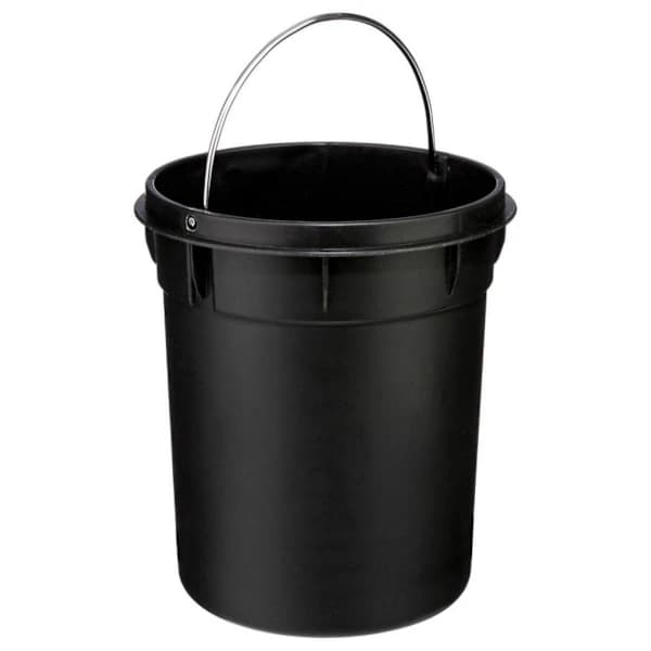 Pedalspand i sort metal - 3 L sort 609