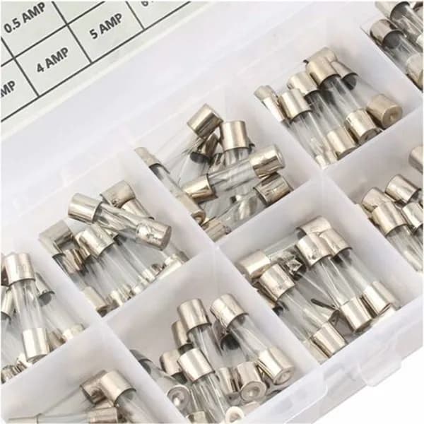 HA-100 st Glassäkringar 5x20mm i låda Säkring 0,2A - 20A