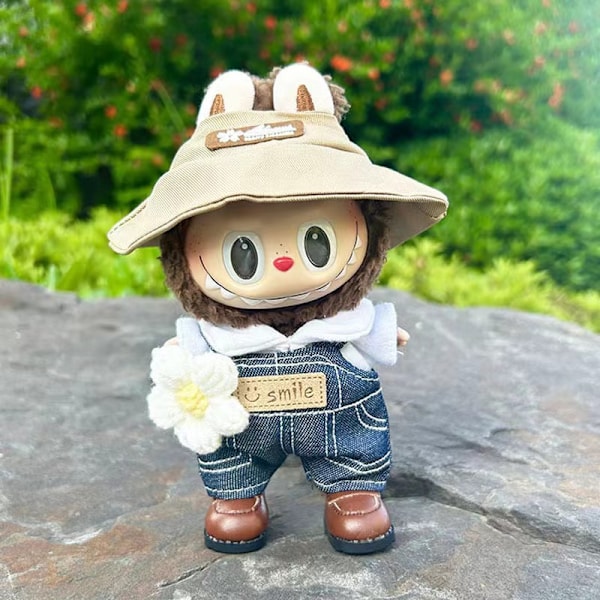 [HH] Labubu Kläder Märkesdesign Kläder Labubu Kläder Väska Skor Utsmyckning Dekorationer Förklädnad spring wild five piece set