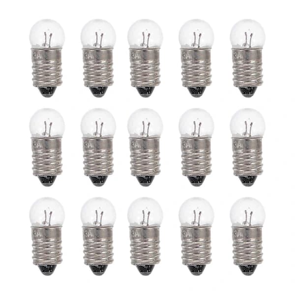50 stk Små Glødelamper Elektrisk Eksperimentlampe Lommelyktlampe 1,5V