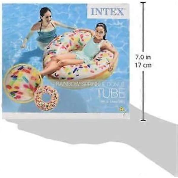 HA~Sprinkle Donut Tube Legetøj, Nylon/A, 39'(99cm x 25cm)
