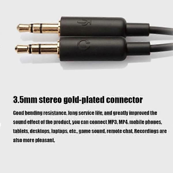 Edifier K550 3,5 mm stikforbindelse Trådbundet stereo-gamingheadset til computer med mikrofon [] Elegant sort