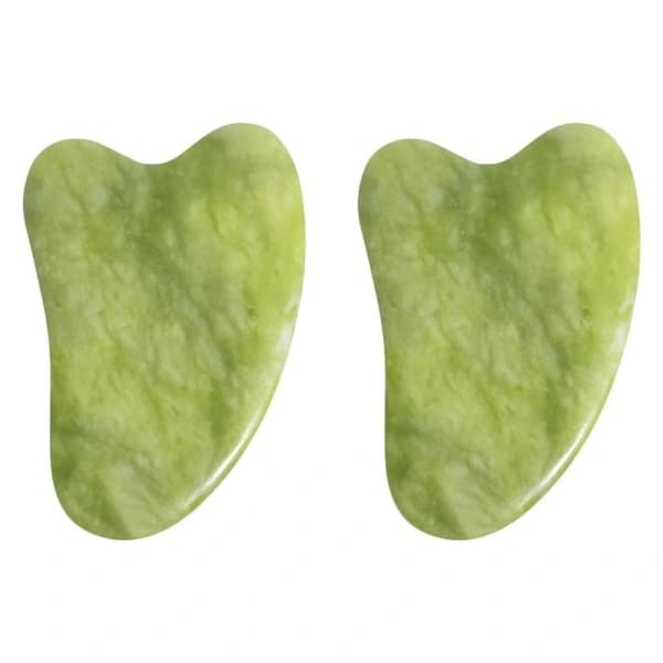 2 kpl Jade Gua Sha -lauta GuaSha Kaapinta Massageväline Kasvot