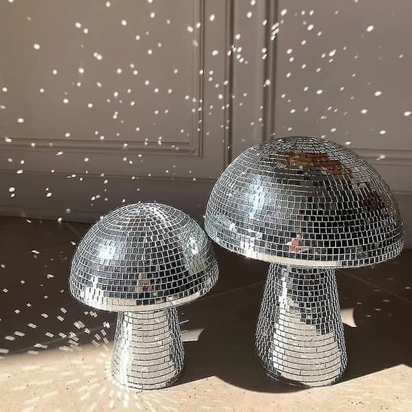 HA-Ny Svamp Diskokule Reflekterende Speilkule for Bryllupsfest Rom Bar Dekorasjon