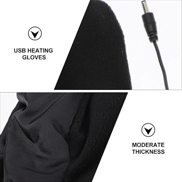 Opvarmede Handsker Elektrisk Håndvarmer Opvarmede Motorcykelhandsker Julegave Vinterhandsker Usb Opvarmede Handsker