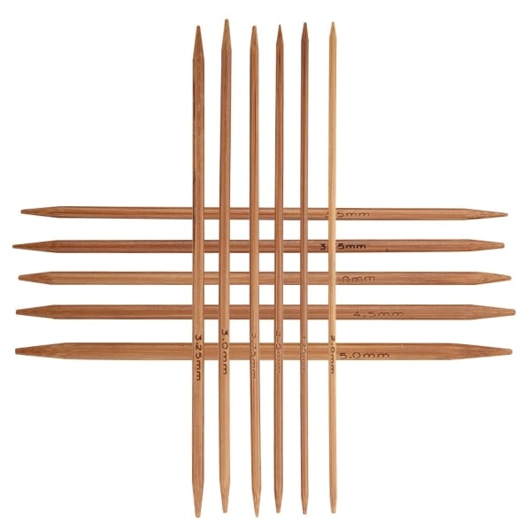 /HA/ Set med 11 bambustickor - Set med 11 storlekar (5,1 tum/13 cm)