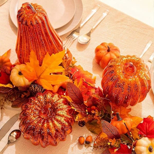 LED-pumpe Lys Dekorativt midtpunkt Thanksgiving Halloween-dekorasjon