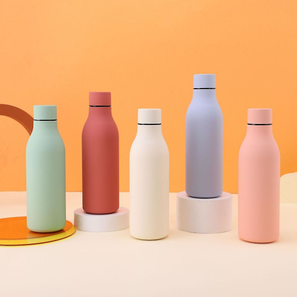 Termosmugg, varma och kalla drycker, rostfritt stål, 550 ml, mörkblå (WZ1538)