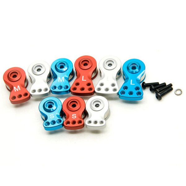 2x 25t tenner tann halv arm horn for 1/8 1/10 Rc bilbåt Futaba///acoms//aitec/traxxas/savox
