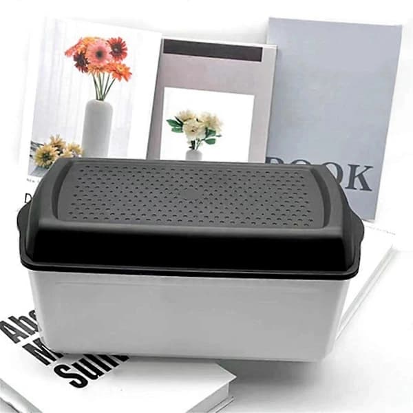 Bread Box for Kitchen Storage of Bread, Pastries, and Croissants