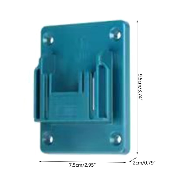 /HH/ Set med 6 batterihållare för Makita-batterier: borr, väggfäste för Makita borrmaskiner 14,4V 18V väggförvaringsverktyg