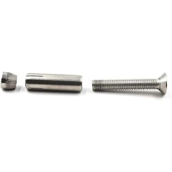 5-pakning M8 x 70mm Hex Ekspansjonsbolter 304 Rustfritt Stål