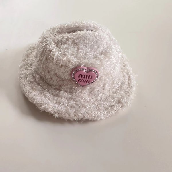 [HH] Andra generationens LABUBU Sit Party Series Docka Kappa Vintertröja Kostym för ToCartoony Plysch och Plast Kläder Endast White brushed min cap