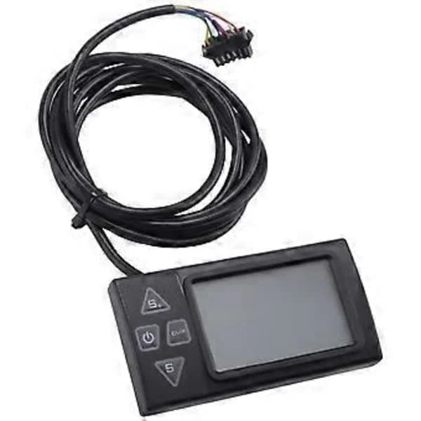 HA-S861 LCD Ebike Display med SM-stik til Elektrisk Cykel BLDC Controller Kontrolpanel Sort 24V-36V