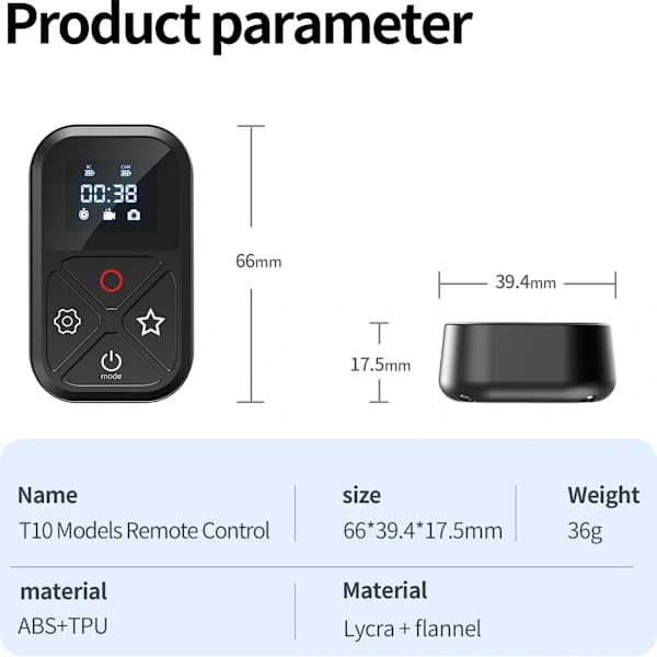 Kompatibel med GoPro Hero 11 Bluetooth Kamerakontrol