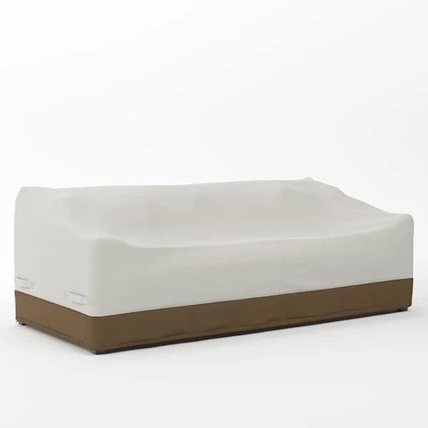 Beige+Lysbrun 420D Beskyttende Trekk for 3-Seters Sofa