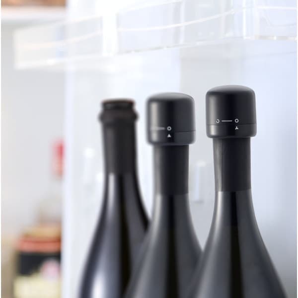 Champagne/Vinkork - Vakuumforsegling - Svart Spesialpropp for vinkonservering